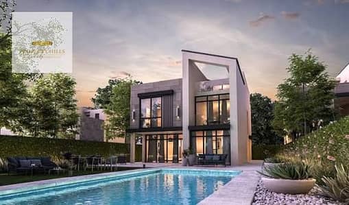 Villa Town with a unique landscape view on the northern roof in Keeva, October, next to Swan Lake and Al-Jazira Club