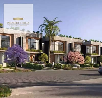 Belong villa town corner with parking special landscape view in front of Mall of Egypt and next to Juhaina Square