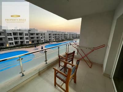 2-Bedroom Chalet for Sale at the Lowest Price in Ain Sokhna  Direct sea and lagoon view with full finishing, including kitchen units, natural gas, and