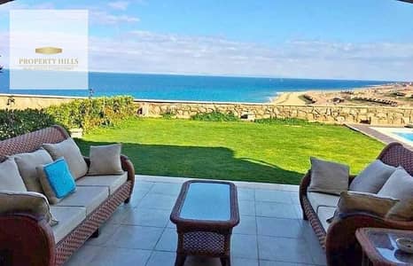 The villa with a 40% discount on the second row by the beach with a clear view of the sea in the hills of Ain Sokhna