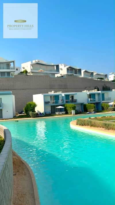 قبل انتهاء الصيف اخر شاليه في فوكا باي Fouka bay دايركت علي لاجون و شايف البحر رؤية كاملة متشطب بالكامل