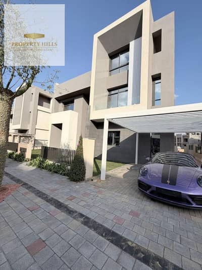 Last villa 300m for sale, ready for delivery with payment facilitation over the longest period in Compound Saada on the Suez Road
