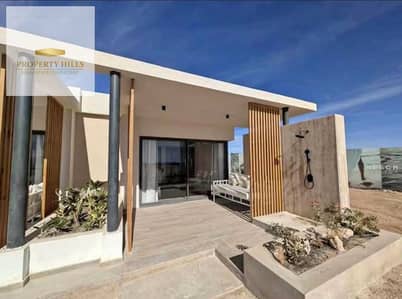 Villa for sale on the first row by the sea, overlooking the sea from all sides, in the heart of the North Coast, fully finished at the highest level in the House of the Sea
