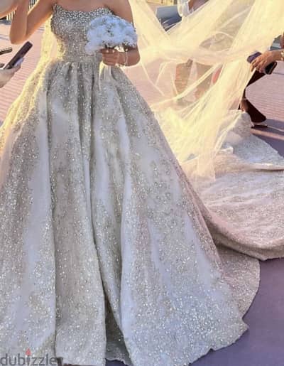 فستان زفاف فخم تصميم هاند ميد -  Sale & Rent Luxury Wedding