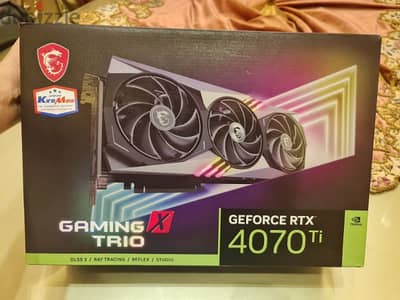للبيع كارت شاشة Msi Rtx 4070 Ti gaming x trio
