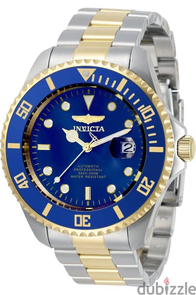 ساعه invicta أوتوماتيك أصلية  كسر زيرو و معاها استيك جلد كحلي احتياطي
