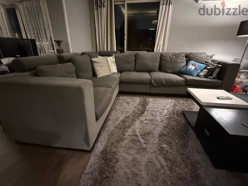 Living room L-shapped couch 2