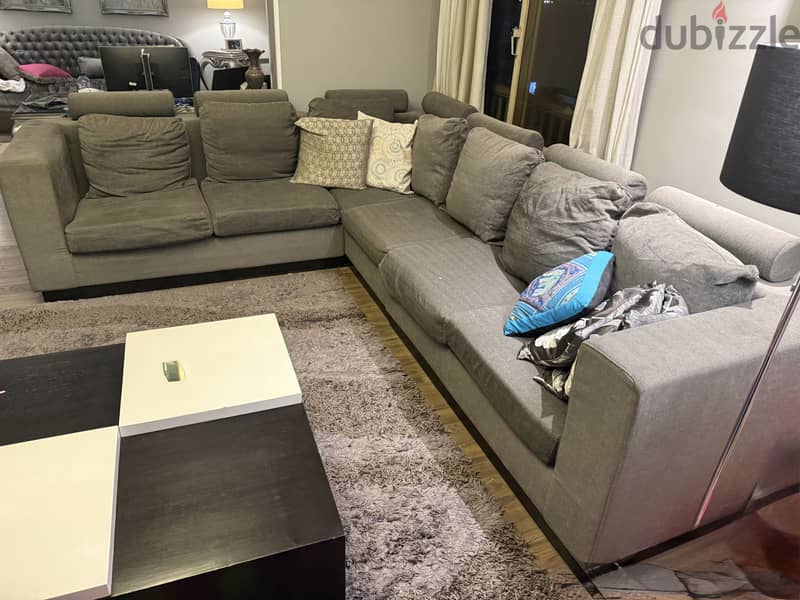 Living room L-shapped couch 3
