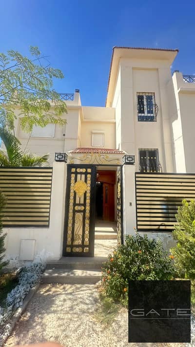 Ready villa in Al Soleimania Compound, super lux finishing-landscape view- prime location on Cairo-Alexandria Desert Road