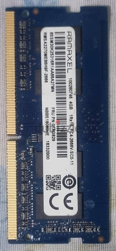 RAM 4GB ddr4 labtop