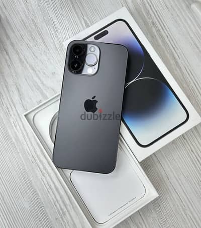 iPhone 14 Pro Max 256 GB وتربروف معفي من الضريبة معاه العلبة الاصلية