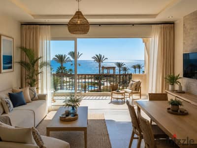 Chalet 100m with 118m garden in Ain Sokhna | Super Lux finishing and sea view with soon delivery