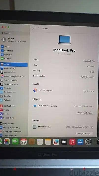 MacBook pro M1 2020