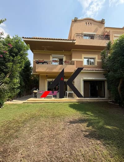 Furnished Town Corner villa For Rent in Les Rois - New Cairo