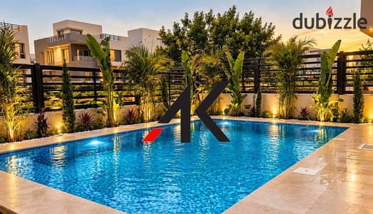 Luxury Furnished Standalone villa with pool For Rent in Hyde Park - New Cairo