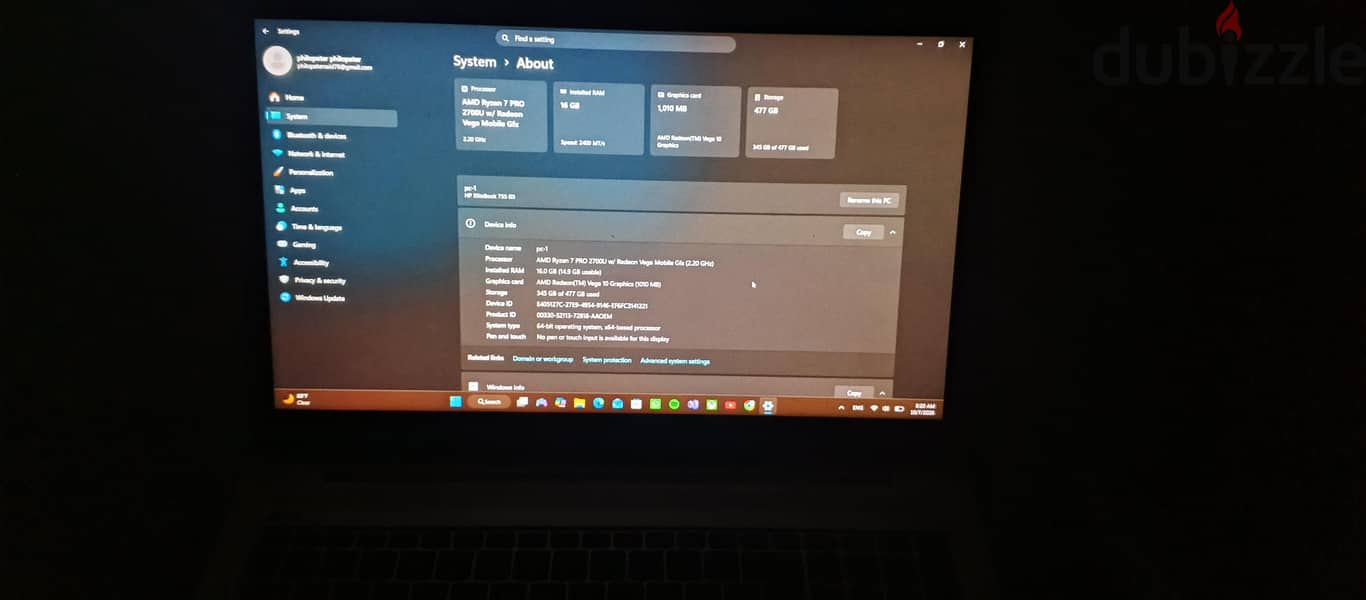 hp EliteBook 755 G5 11