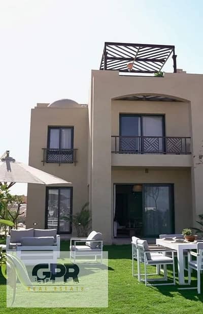 Chalet for sale in Makadi Bay with a distinctive sea view, fully finished