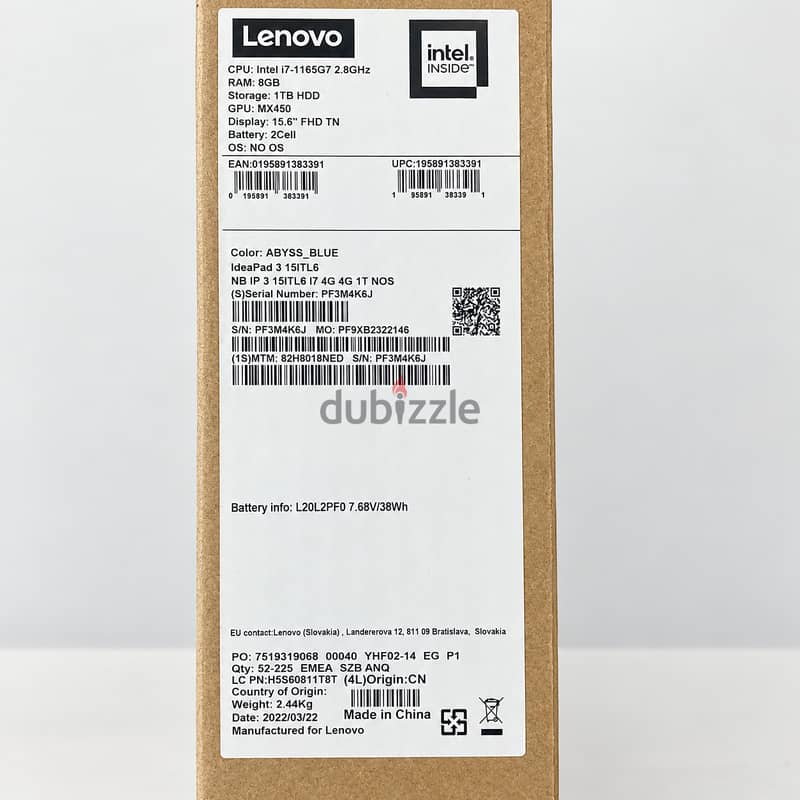 Lenovo ideapad 3-15ITL6 6