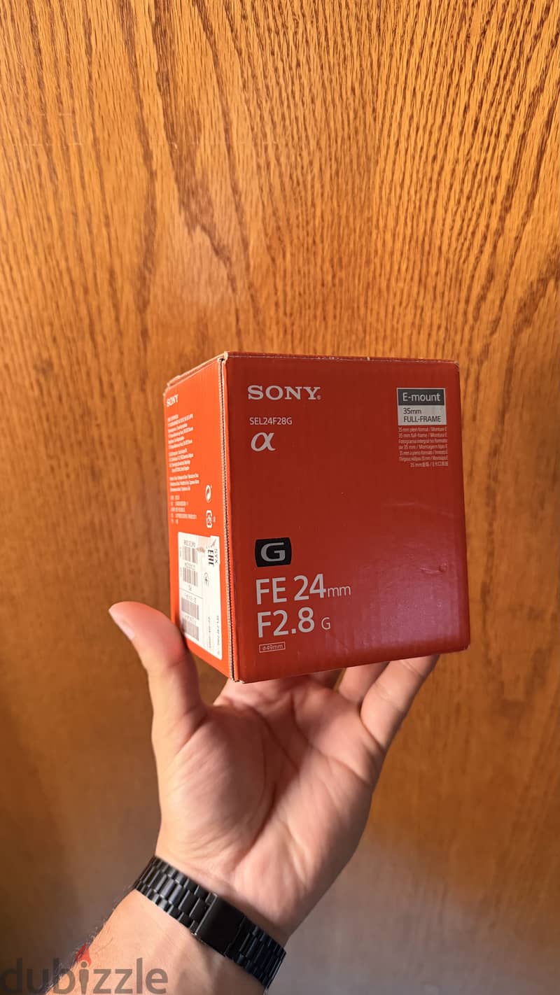 Fixed Lens sony 24mm g 2.8f fullframe 5