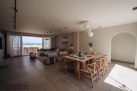 Fully Finished chalet sea view in Beit Al bahr near Almaza Bay