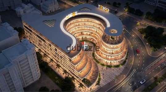 28m² clinic for sale in Crete Mall, October Gardens, directly on Italian District Road. 10% down payment, monthly installments from 11,000, up to 10 y
