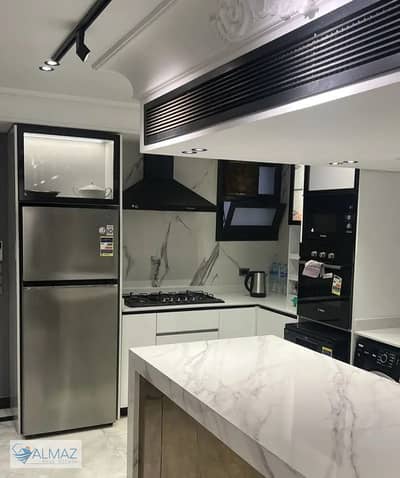 A distinctive 150-square-meter furnished apartment for rent in the Azad Compound, Fifth Settlement. It is located behind the American University (AUC)