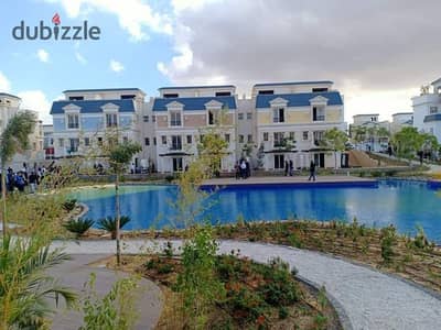 Lowest price in the compound, villa for sale, townhouse 205m in Mountain View Chill Out, immediate delivery
