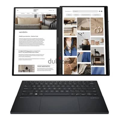 ASUS Zenbook DUO (بشاشتين) رامات 32 هارد 1 تيرا