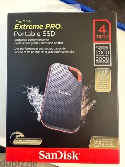 SanDisk Extreme Pro Ext SSD 2000MB/s 4TB