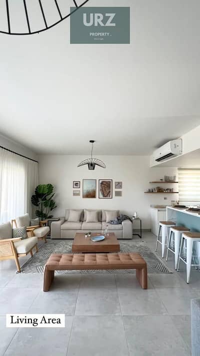 Panoramic location on Ras El Hekma Bay and a prime investment opportunity a fully furnished chalet for sale in Modon near Silver Sands and Almaza Bay.