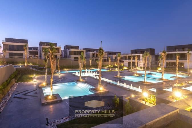Villa Town Immediate Delivery in Patio Elzahraa next to Al Ahly Club in Sheikh Zayed