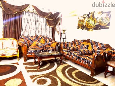 انترية خشب زان تم تجديده living room