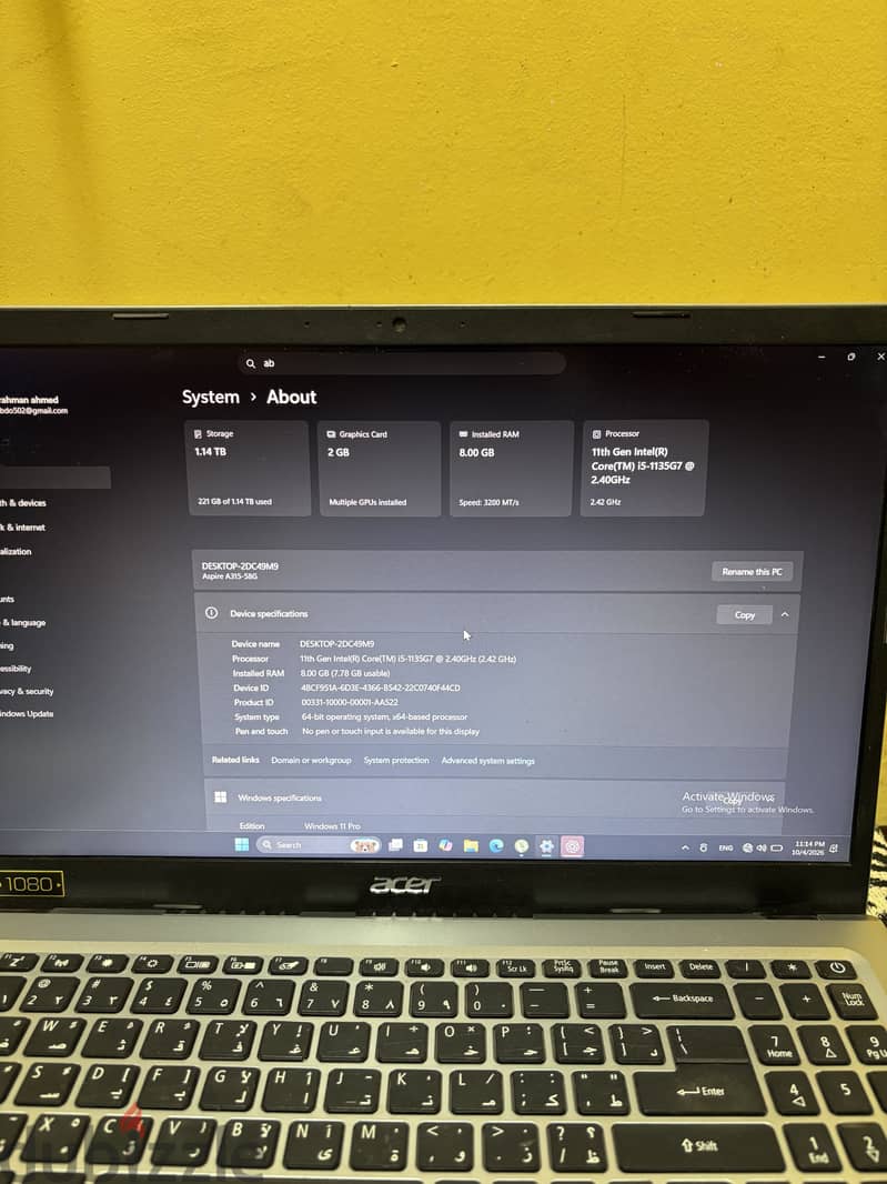 Aspire A315-58G 2
