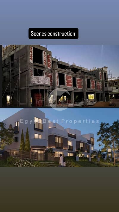 Town House188m for Sale Fully Finished In Scences by Tatweer Misr Del 2 Years Down Payment 5% over 5 years || Dis 40%|| Lowest Price in market