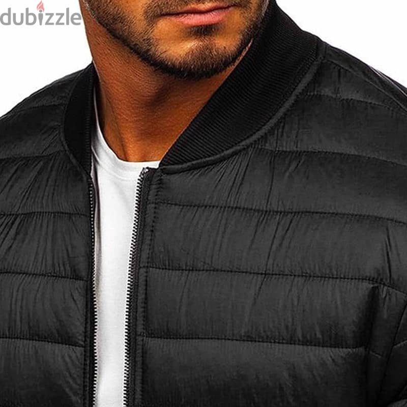 Bershka quilted puffer Jacket 4