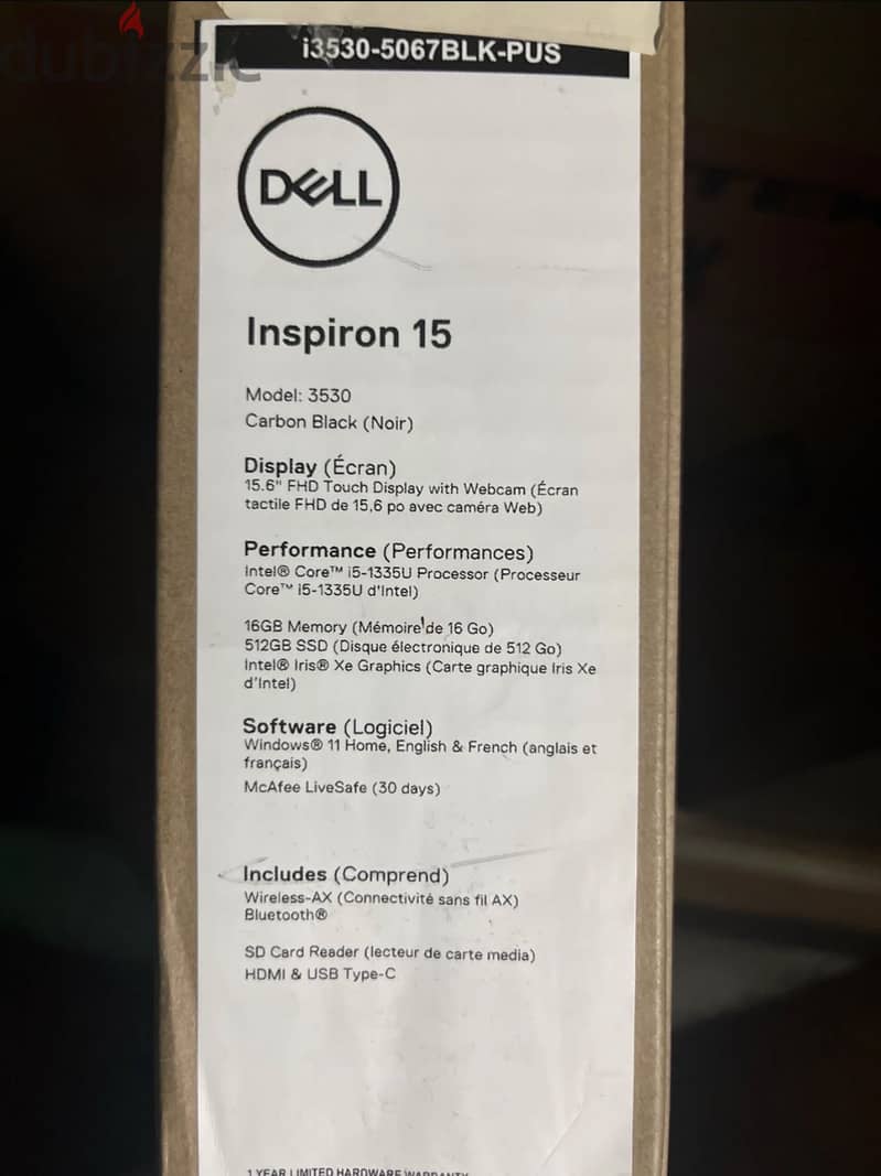 Dell InspironInspiron 15-3530  (Touchscreen) 1