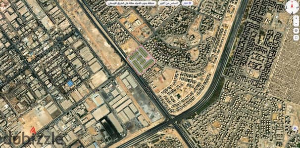 For investment, development, or housing in the area south of the neighborhoods overlooking the central road in 6 October