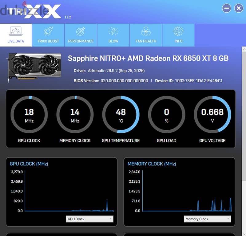 RX 6650 XT Sapphire NITRO+ 8GB 8