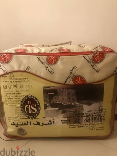 لحاف فايبر شتوي ٧ كيلو ٧ قطع جديد بشنطته
