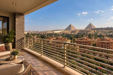 استثمار يومي 150 دولار يوميًا شقه غرفتين للبيع كمبوند فيو المتحف المصري و الاهرامات