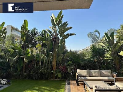 With a Prime View Luxury Apartment with Private Garden for Sale in Lake View Compound, New Cairo