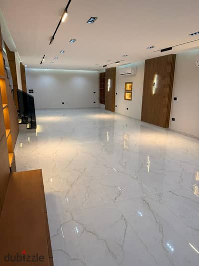Two-story villa in Mountain View iCity compound, Fifth Settlement, ultra super lux finishing with kitchen and air conditioners.