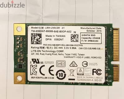Hard M SATA SSD 256