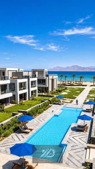 Chalet for sale ready for ready to move 150 sqm with a down payment of 560,000 EGP in La Vista Ray resort Ain Sokhna