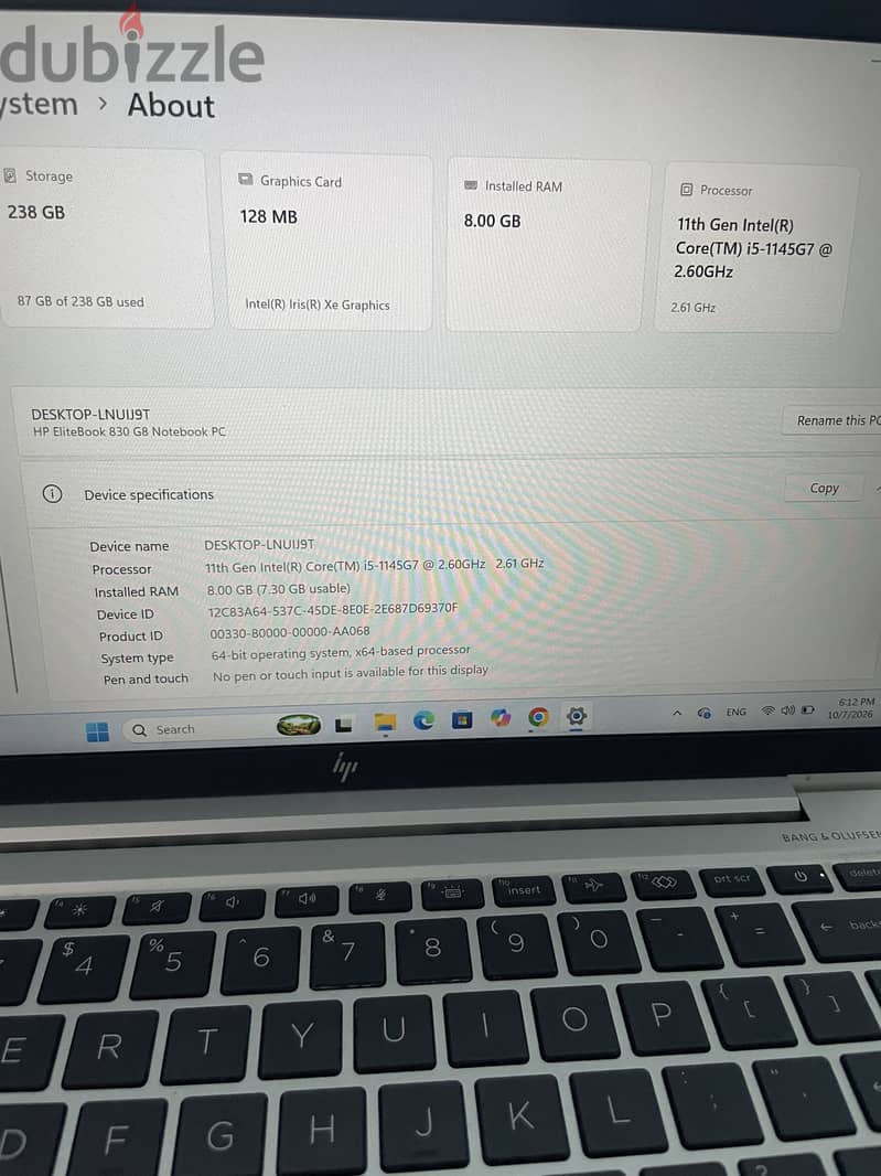 Hp elite book 830 g8 1