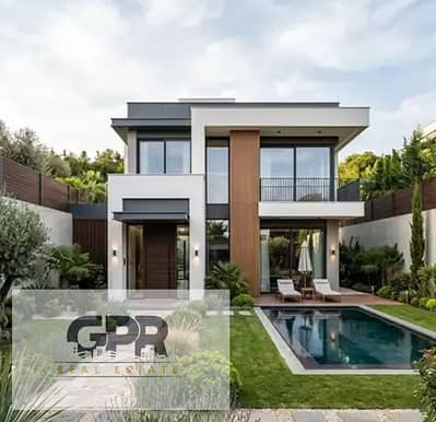standalone villa for sale in an obour compound on the cairo ismailia road at an attractive price.