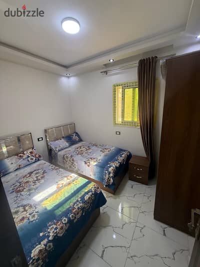 Studio double room and lounge for rent in the first neighborhood of 6 October