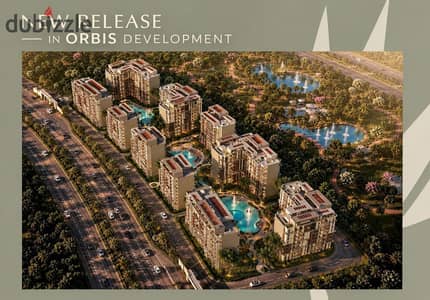 شقة للبيع 126م كمبوند اوربس العاصمة الادارية بمقدم تعاقد 283 ألف  Orbis R8 New Capital orbis development
