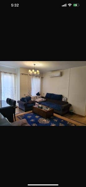 Furnished apartment for rent in Casa Compound, Sheikh Zayed (120 sqm) – featuring high-end finishing and furnishings. Prime location with a wonderful