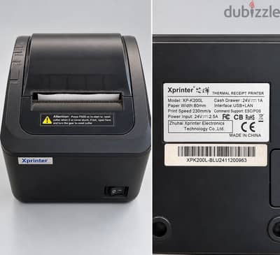 Xprinter XP-K200L طابعة فواتير حرارية 80mm